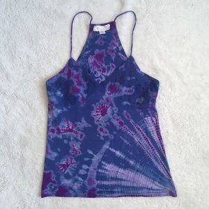 Fair Trade Purple Tye Dye Tank